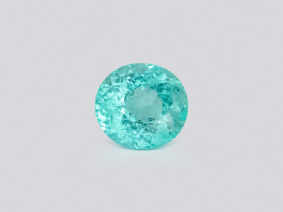 Paraiba Neon Green oval cut 12.89 carats, Mozambique photo