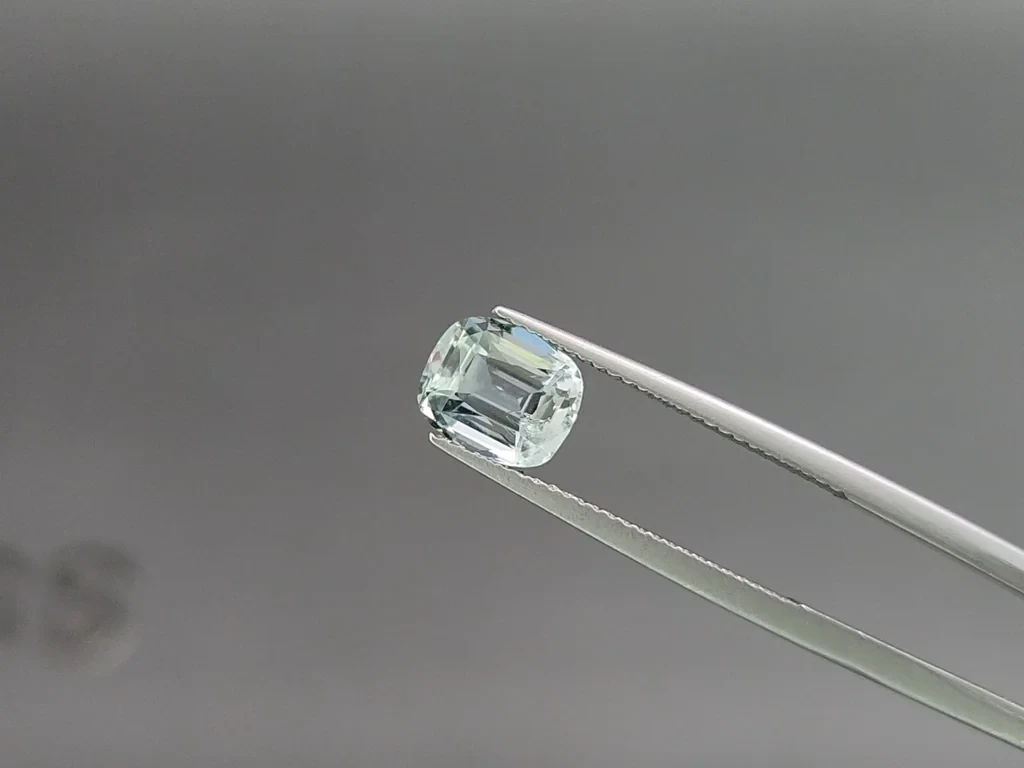 Set of  aquamarines cushion cut 3.84 carats, Madagascar Image №3