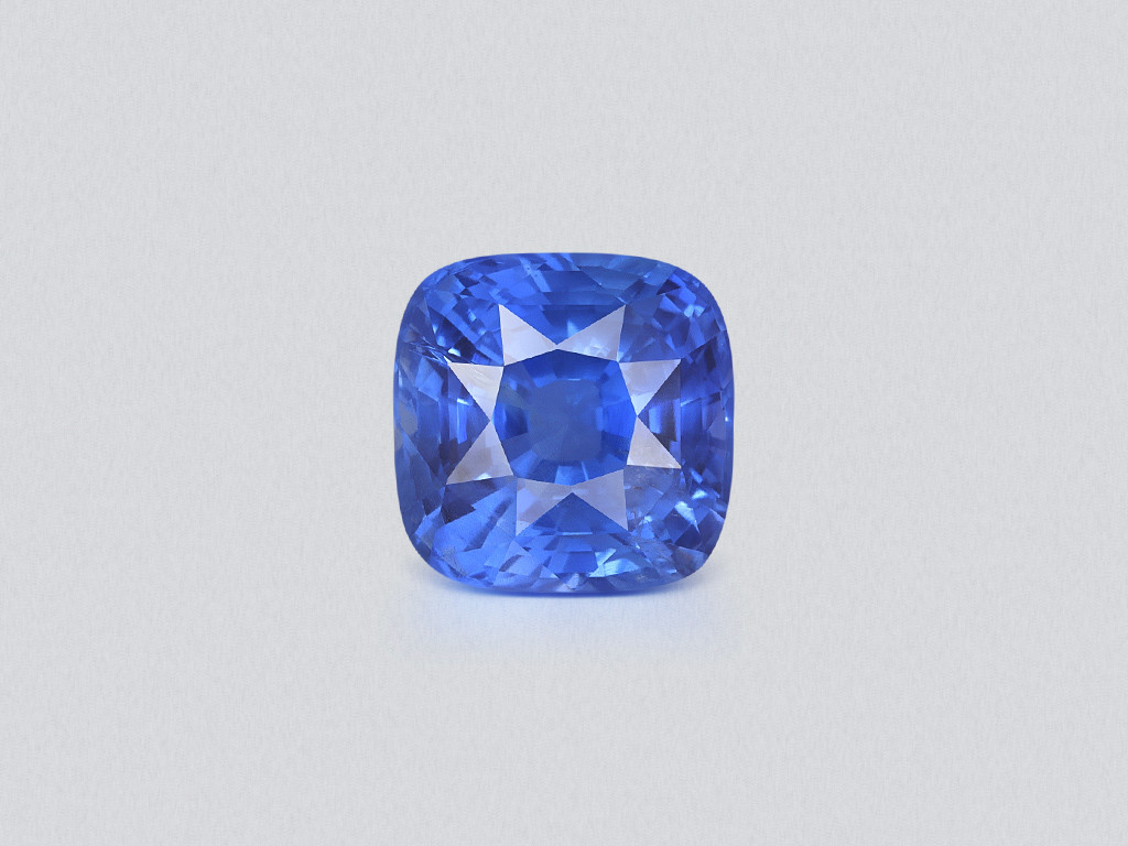 Saphir bleuet non chauffé, taille coussin 8,14 carats, Sri Lanka Image №1