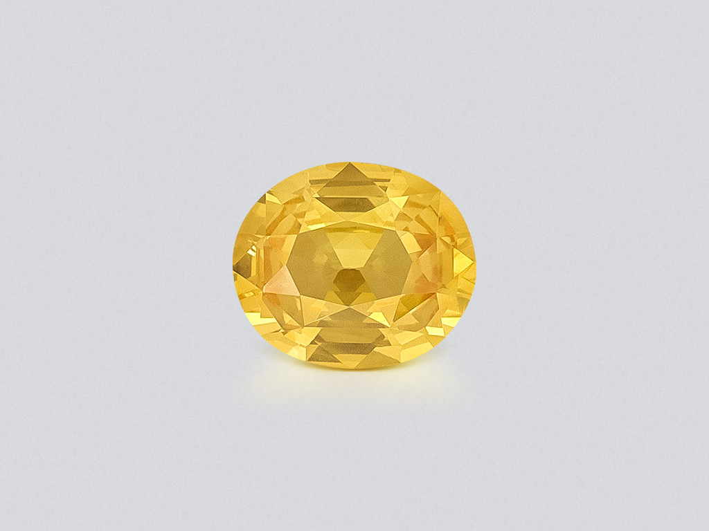Sapphire Vivid Yellow oval cut 1.20 carats, Sri Lanka Image №1