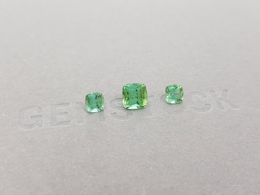 Set of tourmalines from Afghanistan, cushion cut 1.76 ct Image №3
