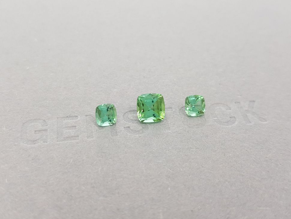 Set of tourmalines from Afghanistan, cushion cut 1.76 ct Image №3