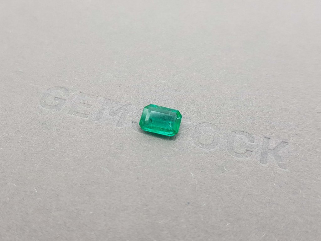 Octagon cut Zambian emerald 1.10 ct Image №2
