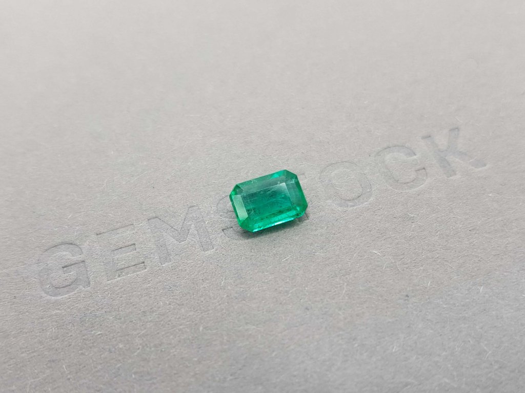 Octagon cut Zambian emerald 1.10 ct Image №3