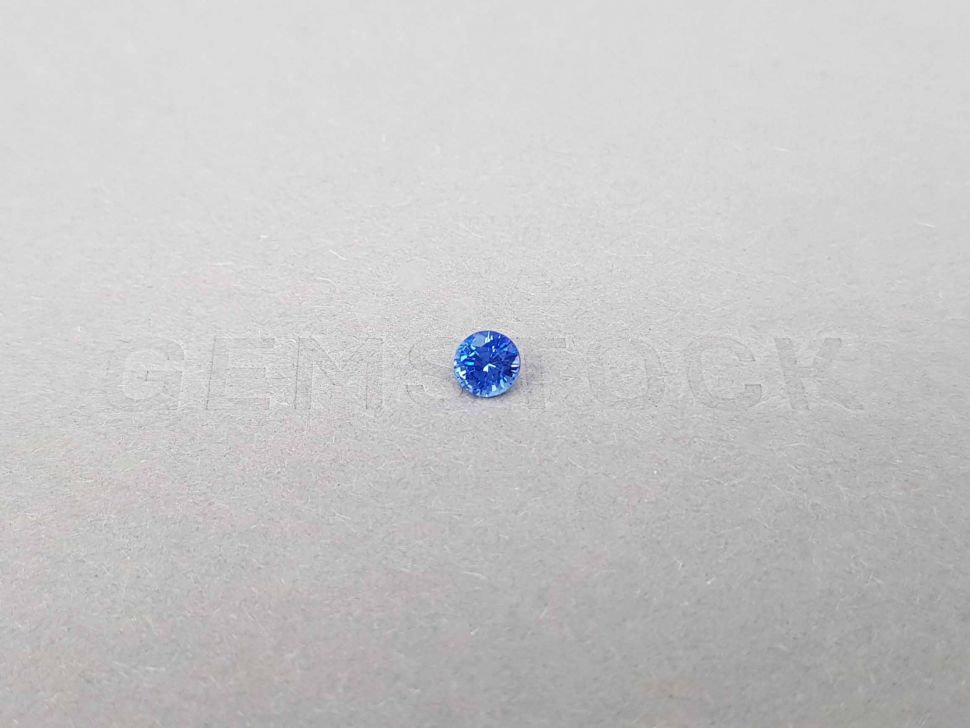 Unheated Cornflower blue round cut sapphire 0.45 ct, Sri Lanka Image №1