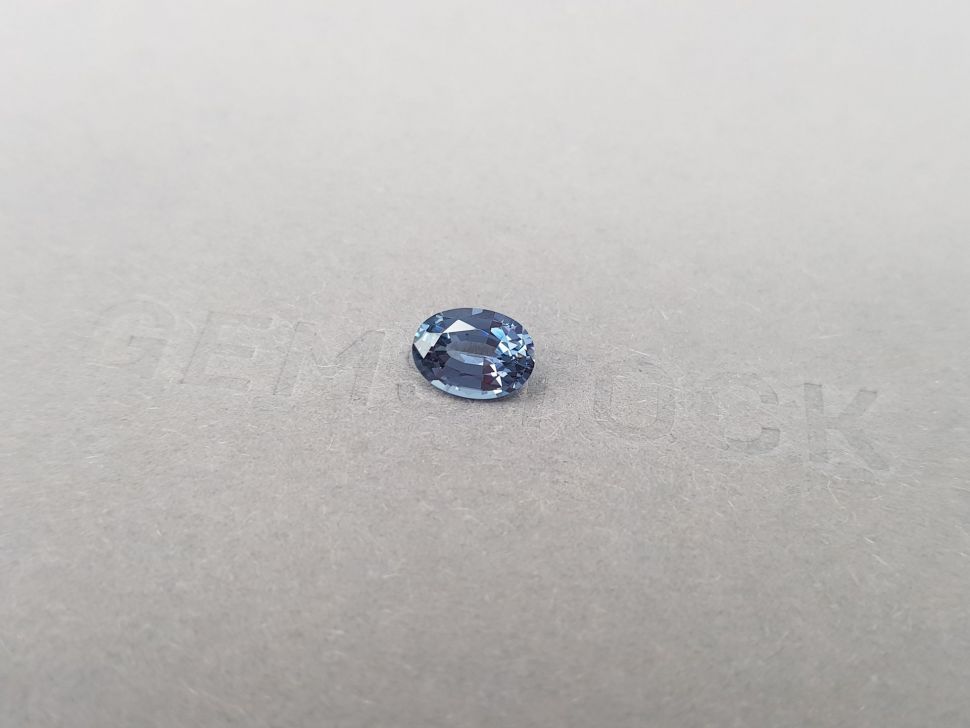 Blue oval cut spinel 1.16 ct, Tanzania Image №3
