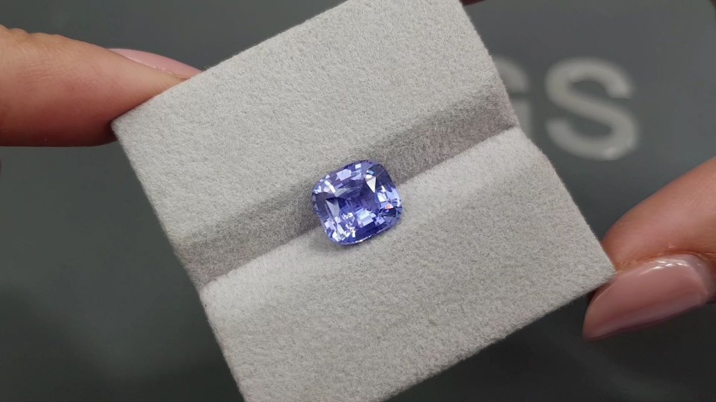 Unheated blue sapphire 3.58 carats in cushion cut, Sri Lanka Image №4