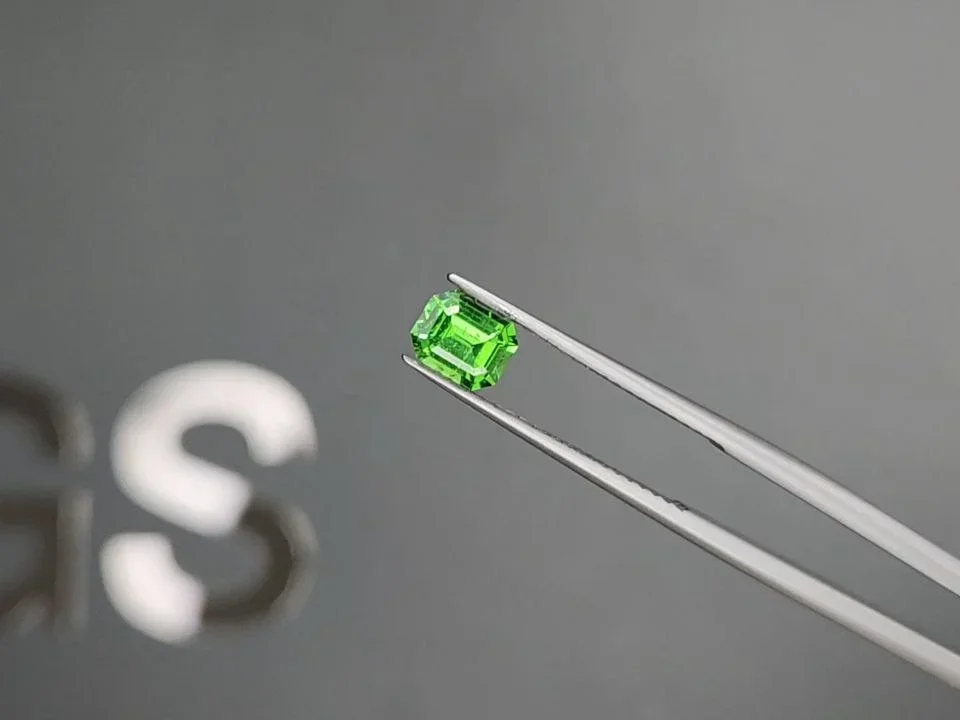 Granate tsavorita, talla octágono, 0,60 quilates, Tanzania  Image №3