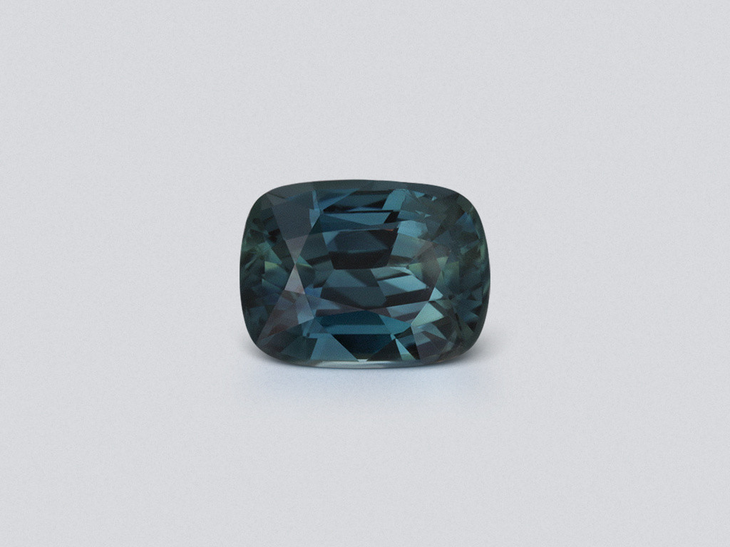Unbeheizter saphir blaugrüner im kissenschliff 5,29 karats, Madagaskar Image №1