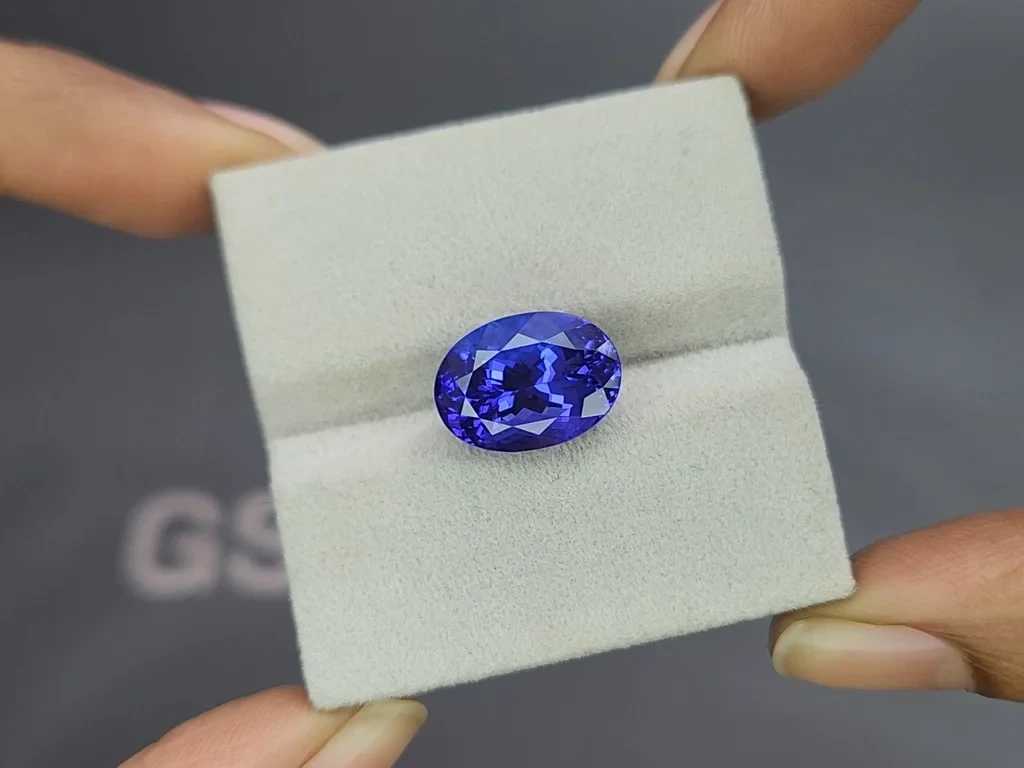 Tansanit oval geschliffener 8,04 karat, Tansania Image №4