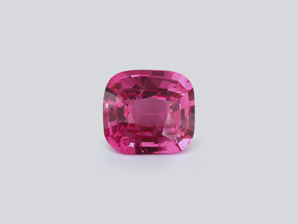 Mahenge-spinel leuchtendem Rosa kissenförmiger 2,05 Karat, Tansania   Image №1
