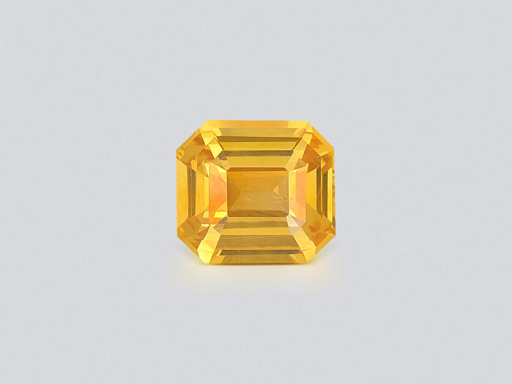 Saphir jaune vif, taille octogonale 1,05 carat, Sri Lanka Image №1