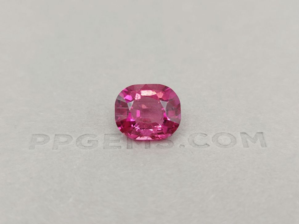 Cushion cut orangish-pink rubellite 8.91 ct Image №1