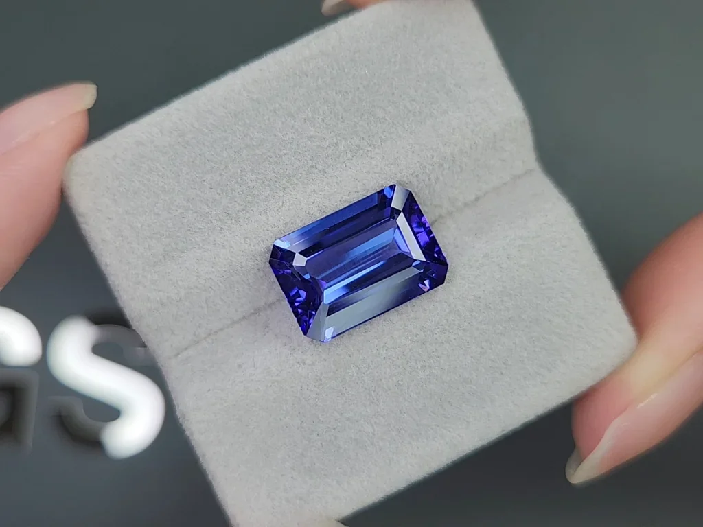 Tanzanite in octagon cut 8.71 carats, Tanzania Image №4