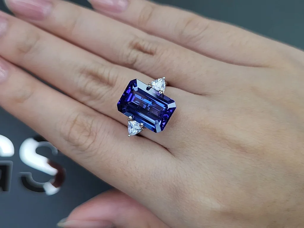 Tanzanite in octagon cut 8.71 carats, Tanzania Image №5