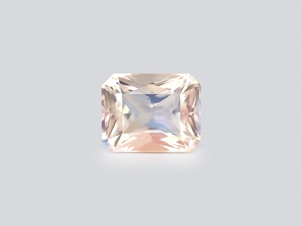 Rainbow moonstone radiant cut 5.33 carats, Madagascar Image №1