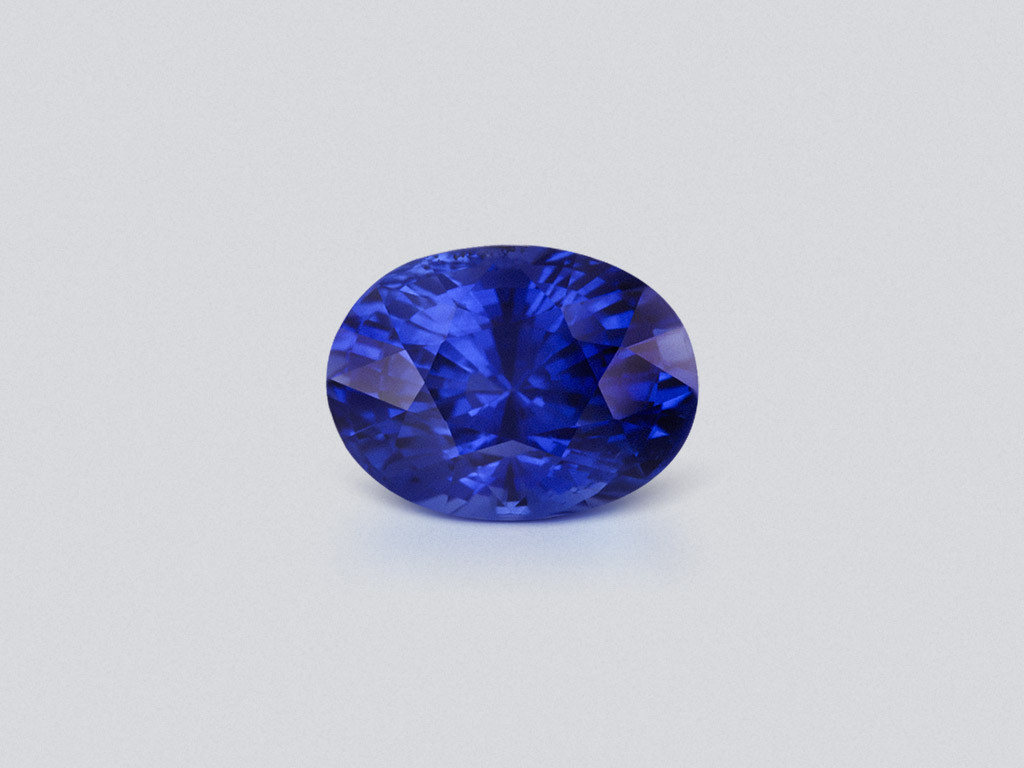 Saphir bleu royal ovale de 6,04 carats, Sri Lanka  Image №1