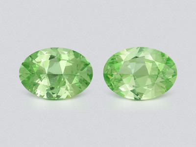 Pair of grossular garnets oval cut  1.49 carats, Tanzania photo