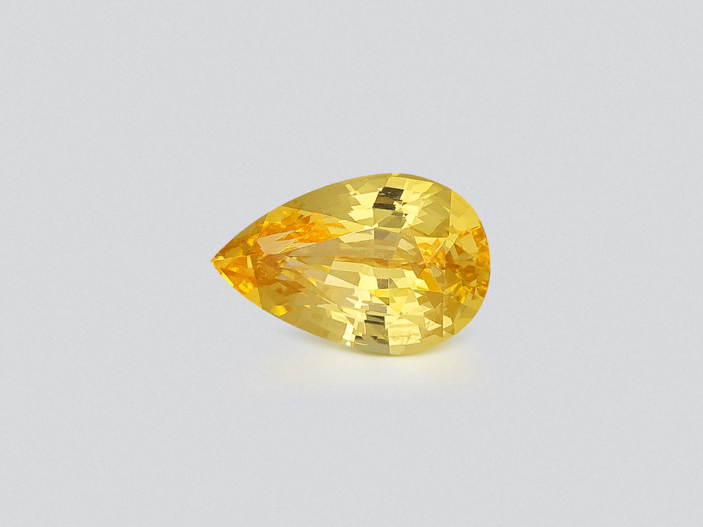 Sapphire Vivid Yellow pear cut 2.02 carats, Sri Lanka Image №1