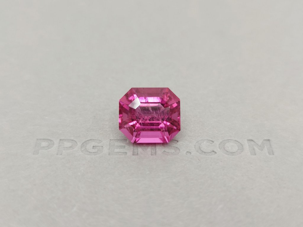 Bright rubellite with a touch of fuchsia octagon cut 9.76 ct Image №1