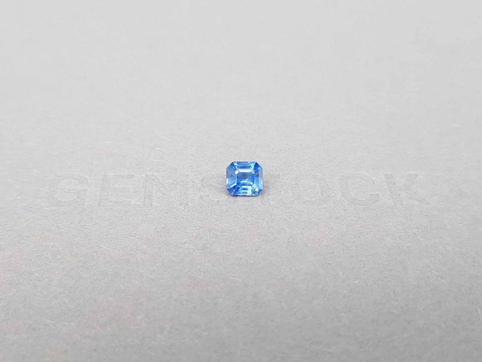 Untreated octagon cut blue sapphire 0.63 ct, Sri Lanka Image №1