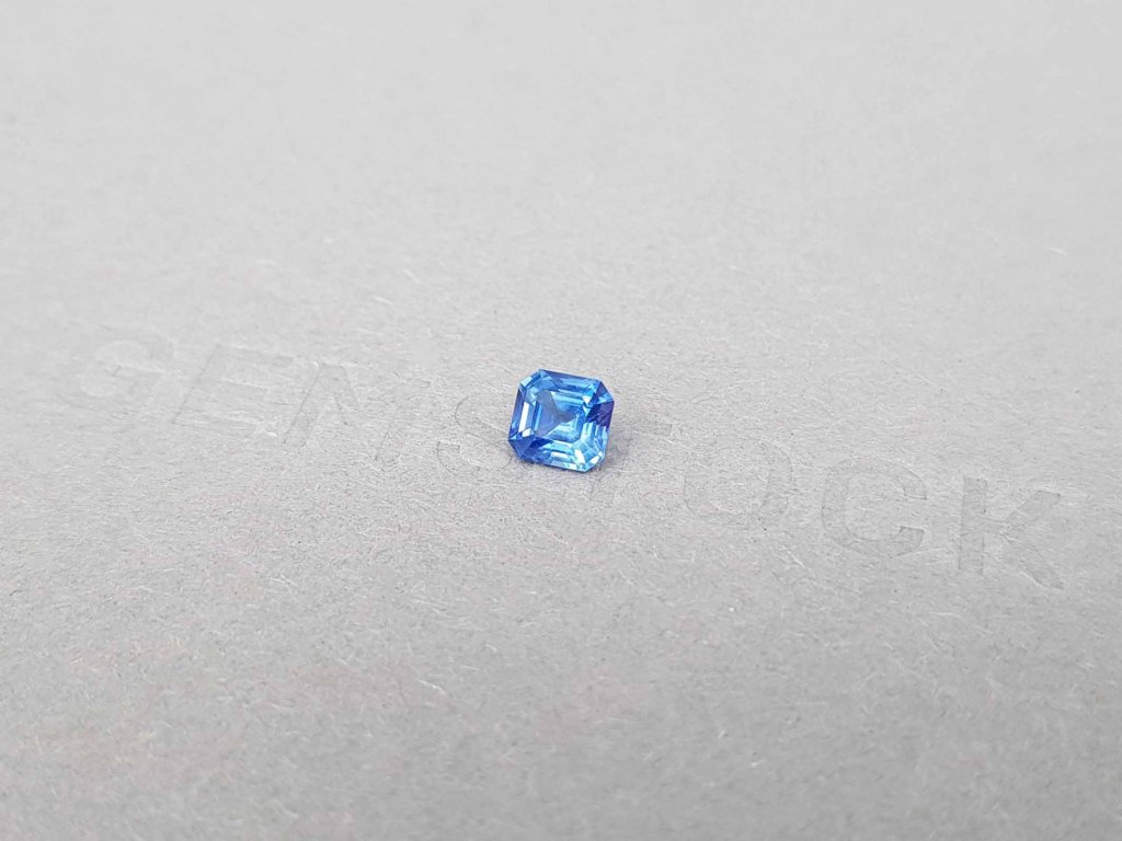 Untreated octagon cut blue sapphire 0.63 ct, Sri Lanka Image №3