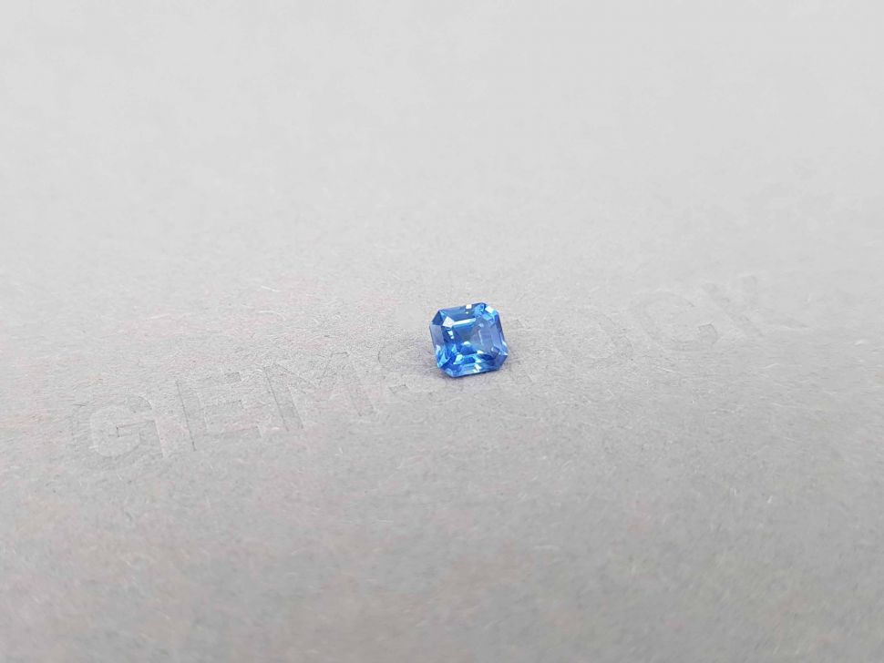 Untreated octagon cut blue sapphire 0.63 ct, Sri Lanka Image №2