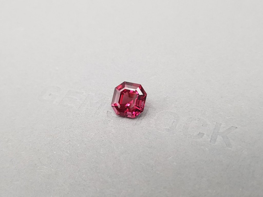 Red-pink octagon cut garnet from Tanzania 3.04 ct Image №3