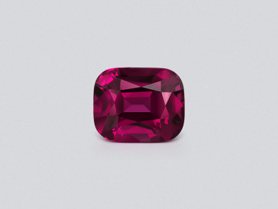 Large rhodolite garnet cushion cut 11.58 carats, Tanzania photo