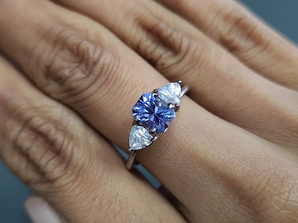 Tansanit radiant cut 1,52 carats, Tansania Image №5