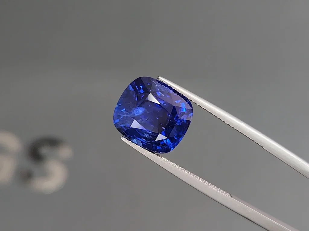 Gran zafiro azul de talla cojín de 11,34 quilates, Sri Lanka Image №3