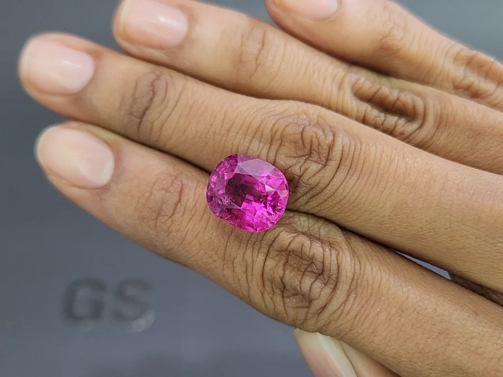 Tourmaline rubellite rose vif taille coussin 7,98 carats, Afghanistan Image №2
