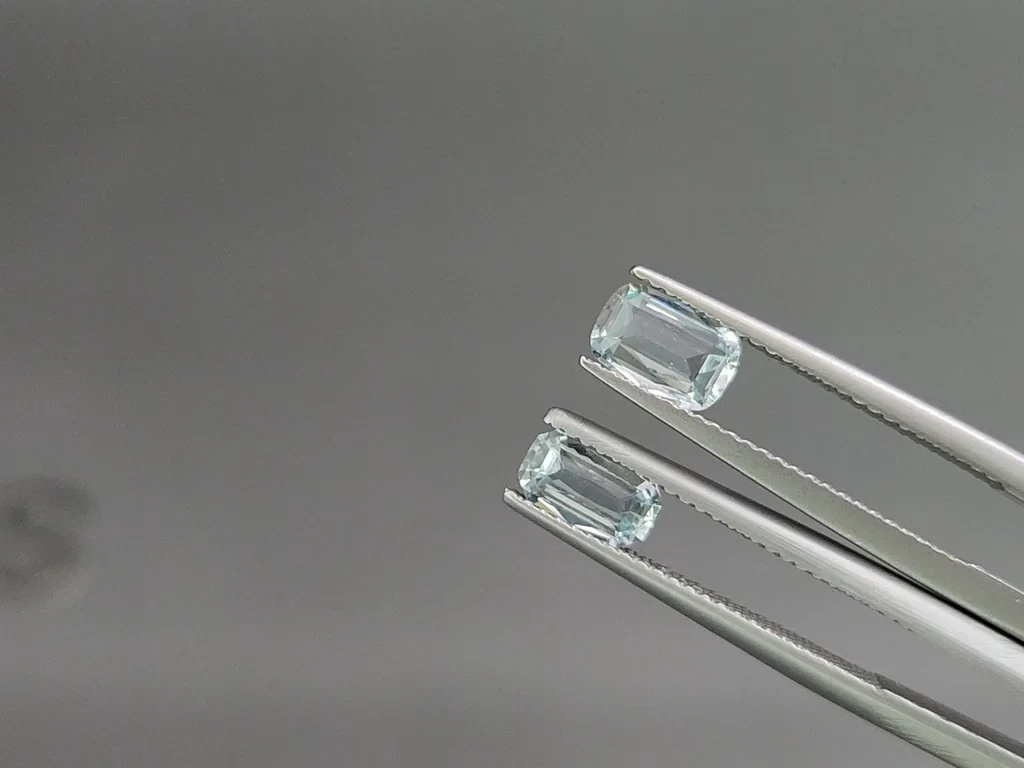 Set of aquamarines cushion cut 3.51 carats, Madagascar Image №4
