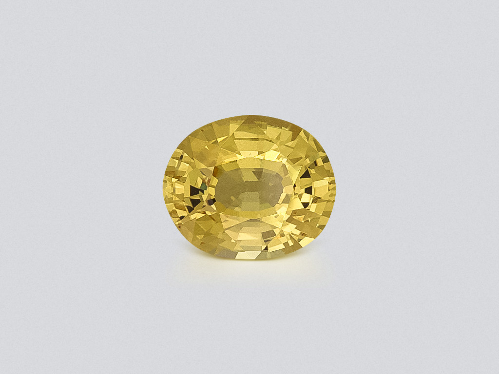 Unheated sapphire Vivid Yellow oval cut 1.57 carats, Sri Lanka Image №1