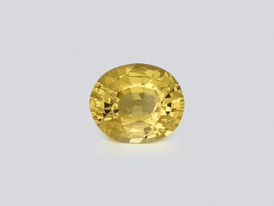 Unheated sapphire Vivid Yellow oval cut 1.57 carats, Sri Lanka photo