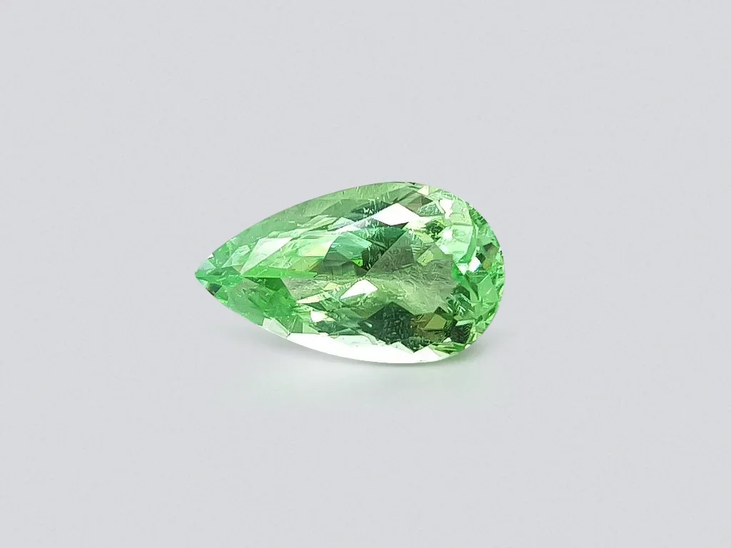 Tourmaline verte Paraïba taille poire 5,18 ct Image №1