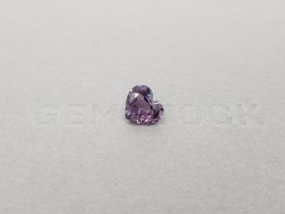 Grayish purple heart cut spinel 2.34 ct, Burma photo