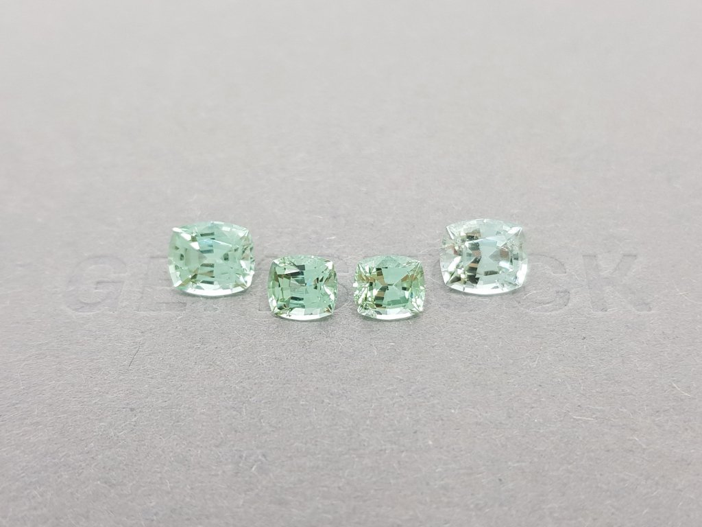 Set of light green tourmalines 4.81 carats Image №1