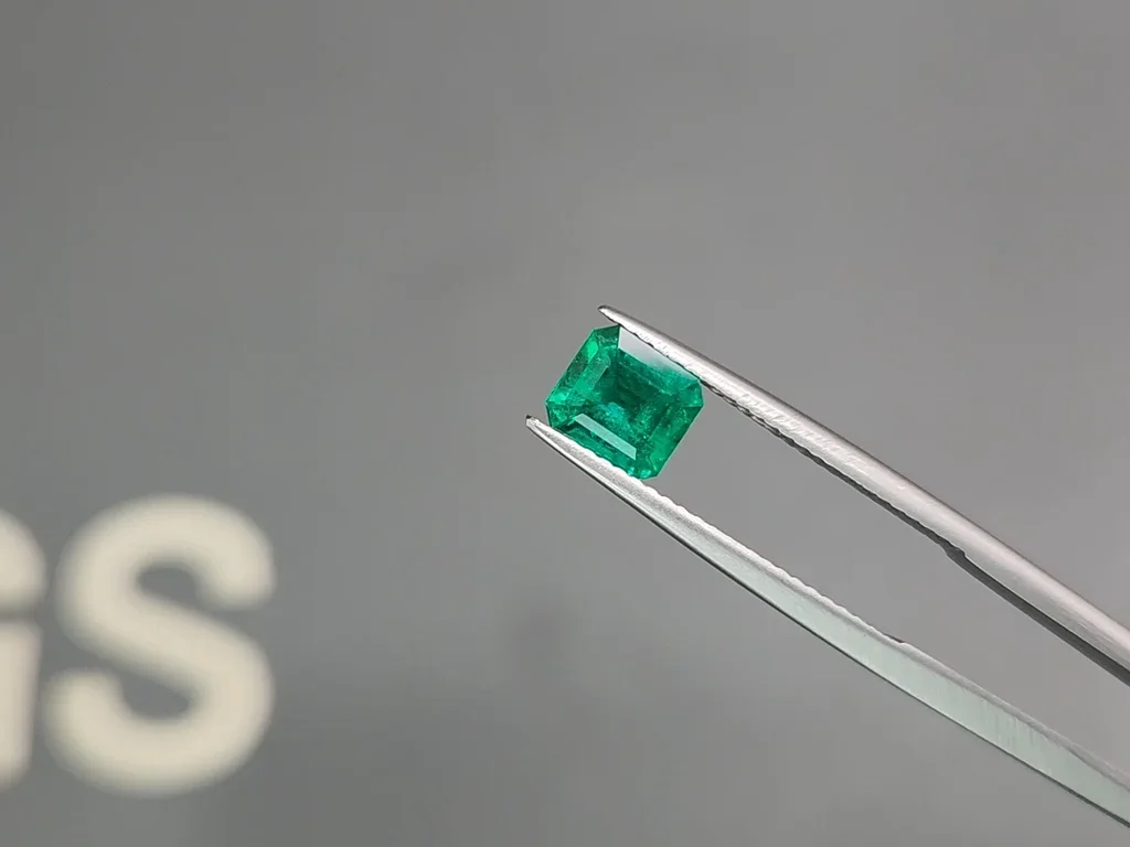 Intense "Muzo Green" emerald octagon cut 0.89 ct Image №3