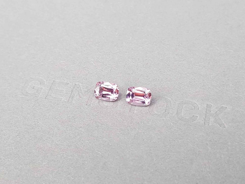 Pair of unheated pink sapphires 1.48 ct, Madagascar Image №3