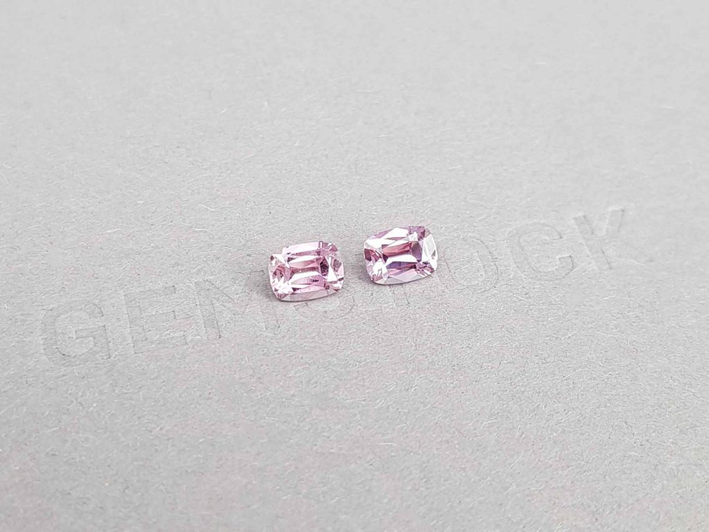 Pair of unheated pink sapphires 1.48 ct, Madagascar Image №2