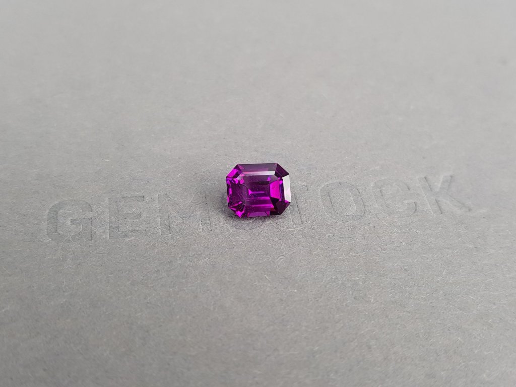 Purple umbalite garnet, octagon cut, 1.77 carats, Tanzania Image №2