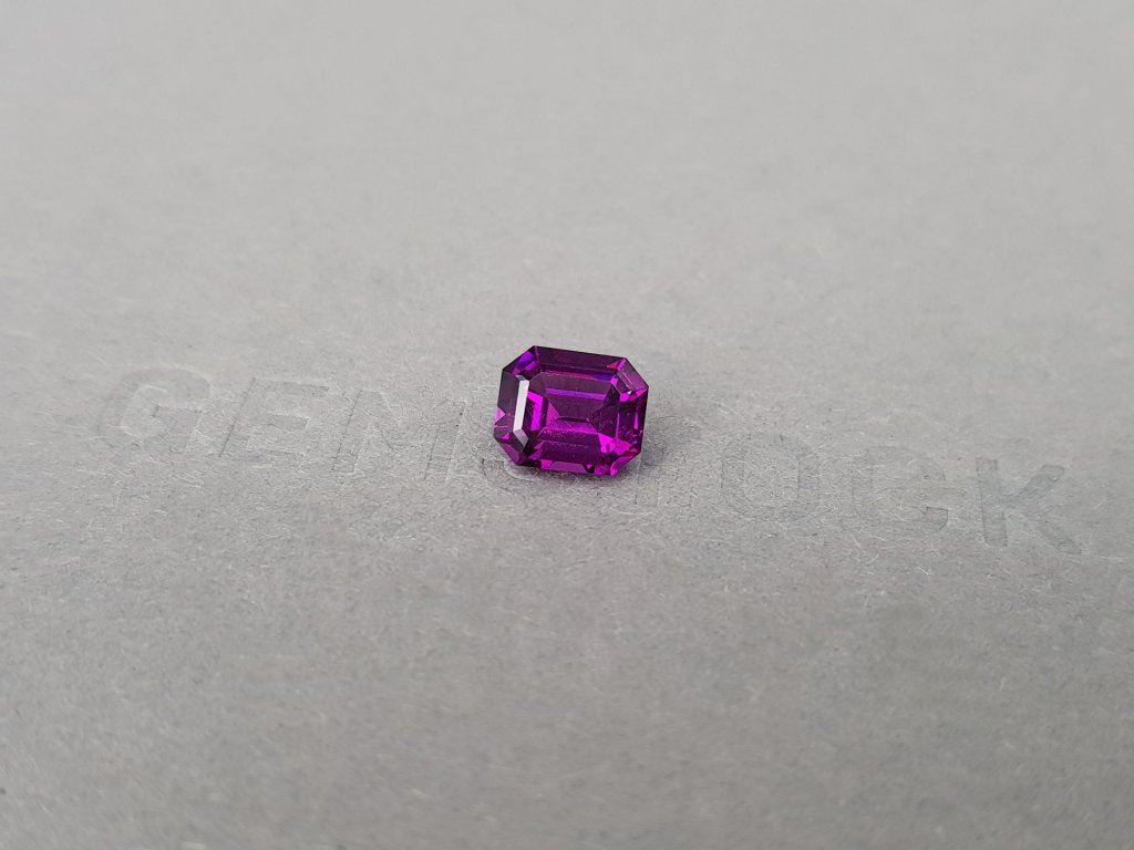 Purple umbalite garnet, octagon cut, 1.77 carats, Tanzania Image №3