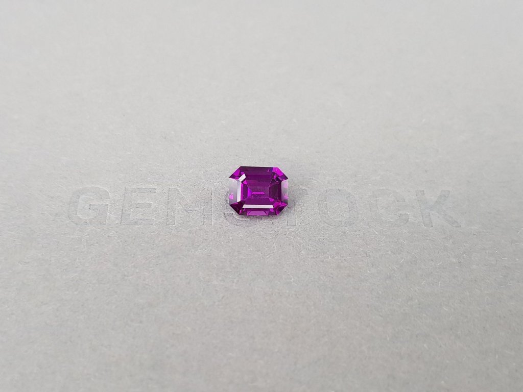 Purple umbalite garnet, octagon cut, 1.77 carats, Tanzania Image №1