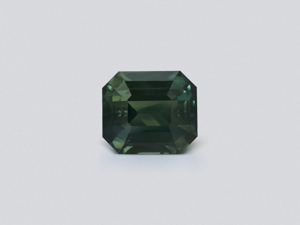 Teal sapphire octagon cut 5.94 carats, Madagascar Image №1