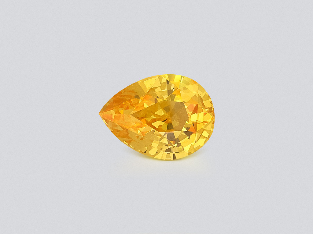 Leuchtend gelber saphir im birnen schliff 1,60 karat, Sri Lanka Image №1
