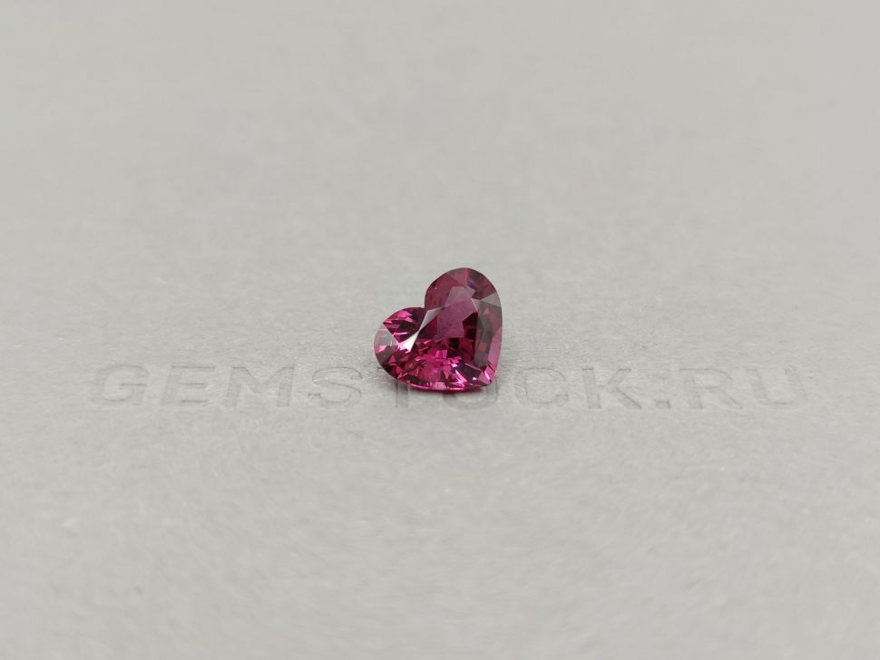 Pinkish red Burmese heart cut spinel 2.58 ct Image №1
