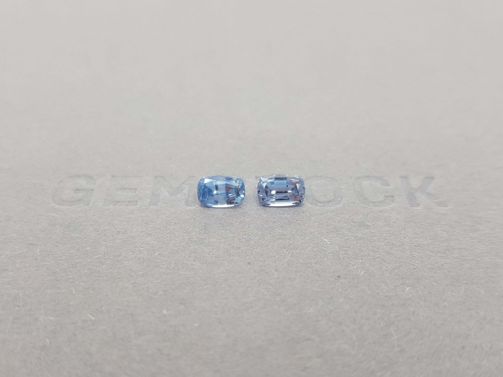 Pair of cushion cut sapphires 1.32 ct Image №1