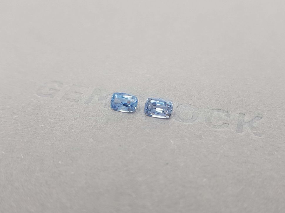 Pair of cushion cut sapphires 1.32 ct Image №3