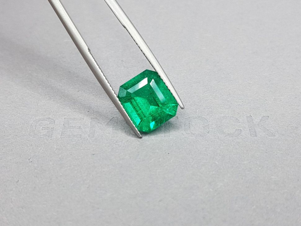 Colombian Vivid Green emerald in octagon shape 3.99 ct, GRS Image №4